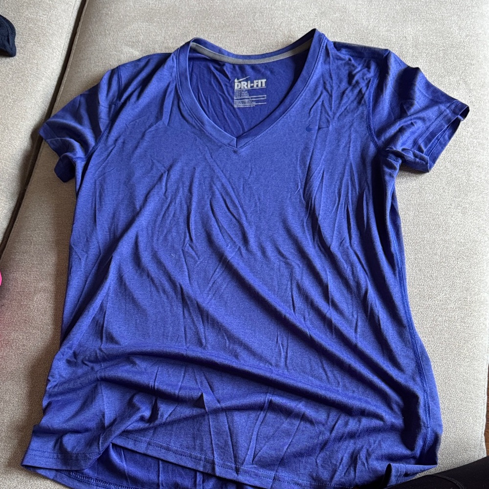 Nike Women's Dri-FIT Blue Short Sleeve Tee